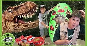 Giant Dinosaur Egg With Toys! +35 Minutes of T-Rex Ranch Videos For Kids!