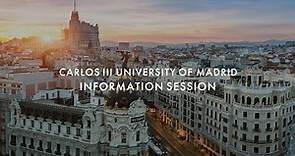 Carlos III University of Madrid Info Session | International Education Week 2020