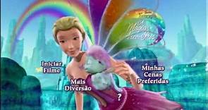 Barbie Fairytopia: La Magia del Arcoíris DVD Menu 2007 en español, portugués y inglés
