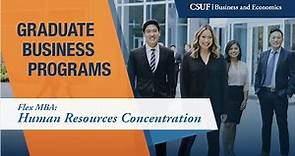 CSUF Flex MBA Human Resources Concentration