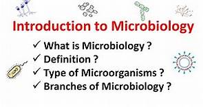 Introduction to Microbiology |