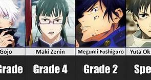 All Grades of Jujutsu Kaisen Characters