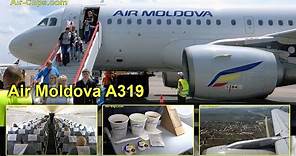 Air Moldova's first BRAND NEW Airbus A319, great flight to Chisinau! [AirClips full flight series]