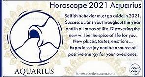 ✦ Horoscope 2021 Aquarius ✦ 𝙇𝙤𝙫𝙚, 𝙃𝙚𝙖𝙡𝙩𝙝, 𝙈𝙤𝙣𝙚𝙮 & 𝘼𝙨𝙩𝙧𝙤𝙡𝙤𝙜𝙮 Horoscopes 2021 ➥ Aquarius zodiac sign