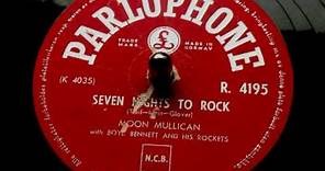 Moon Mullican - Seven nights to rock 78 rpm 1956