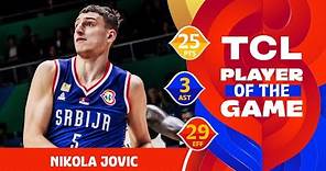 Nikola Jovic (25 PTS) | TCL Player Of The Game | SSD vs SRB | FIBA Basketball World Cup 2023