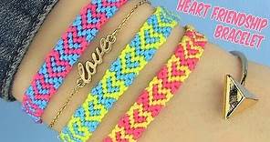 DIY Heart Friendship Bracelets