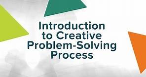 Creative Problem Solving Process [1/2]