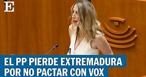 EXTREMADURA: María Guardiola (PP) no negociará con quienes niegan la violencia machista | EL PAÍS
