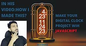How To Create Digital Clock Using HTML CSS & JavaScript | Display Time Using JavaScript