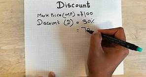 How to Find Selling Price with Mark Price and Discount and Ratios