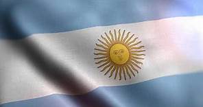 Bandera argentina animada - fondo - movimiento