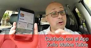 Zello Walkie Talkie App funciona sólo con Internet