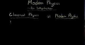 Modern Physics vs. Classical Physics