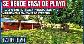 SE VENDE CASA DE PLAYA EN SAN DIEGO / LA LIBERTAD / SURF CITY / PRECIO: $125 MIL