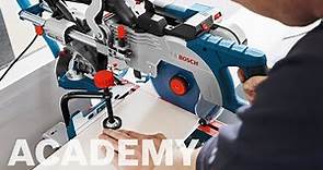 Bosch academy: Kap-/geringssav GCM 8 SDE Professional