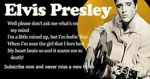 Elvis Presley - All Shook Up - Lyrics