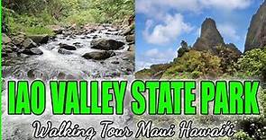 Iao Valley State Park Maui Hawaii Walking Tour Central Maui Wailuku Swimming & Hiking Trails