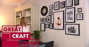 How to Create a Stunning Gallery Wall Using Family Photos | CRAFT | Great Home Ideas