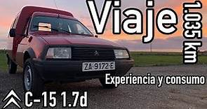 🚗 VIAJE a Madrid (1.035 km) con la CITROËN C15 D de 1987 | 📊Consumo y Experiencia