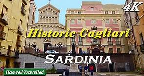 Historic Cagliari: Castello District with Cathedral, Sardinia Italy 4K