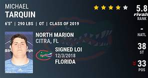 Michael Tarquin 2019 Offensive Tackle Florida