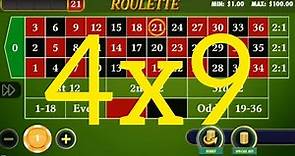 método 4x9 1000 % seguro para ganar en cualquier ruleta de casinos del mundo.