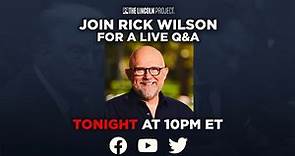 LIVE with Rick Wilson for a brief statement and Q&A following Donald Trump's arraignment.