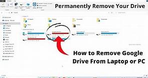 Remove Google Drive From Laptop or PC ! Remove Your GDrive | Technical Rex