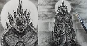 Godzilla vs Kong Dibujo ÉPICO a Lápiz - Película Godzilla vs Kong 2021