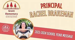 Grant Elementary Principal 2023-2024 School Year Message