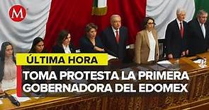 Delfina Gómez rinde protesta como gobernadora de Edomex