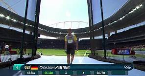 Christoph Harting enloquece a la grada con la medalla de oro