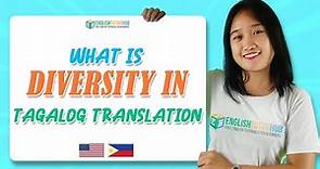 What is Diversity in Tagalog | Diversity in Tagalog