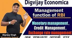 Exchange rate management by RBI | Foreign Exchange Rate management by RBI | RBI monetary policy