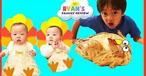 Baby's First Thanksgiving 2016! Ryan's Family Review Holiday Special Event! Family Fun Vlog