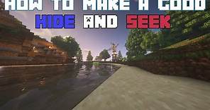 How to make a hide and seek map - Minecraft tutorial