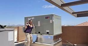 7.5 TON TRANE ROOFTOP PACKAGE HEAT PUMP COMMERCIAL BUILDING SCOTTSDALE HVAC AIR CONDITIONING REPAIR