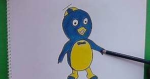Como dibujar y pintar a Pablo (Backyardigans) - How to draw and paint Paul