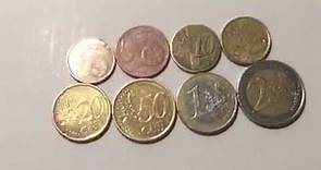 Cuánto valen las monedas del euro y de que están hechas