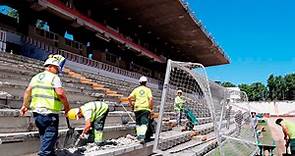 Las obras en el estadio de Vallecas podrían acabar en tres semanas