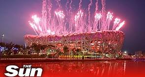 LIVE: Stadium exterior as Beijing 2022 Winter Olympic games begin