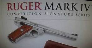 New Ruger Mark 4 William B Ruger Competition Signature Series Pistol