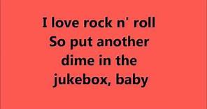 Joan Jett I Love Rock N Roll lyrics