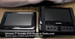 Sylvania 7" portable DVD player at Geeks.com!