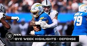 ‘Intercepted! Goodnight!’: Raiders’ Top Defensive Plays at the Bye Week | 2023 Season | NFL