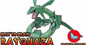 How To Draw Rayquaza Pokemon | Coloring and Drawing For Kids