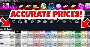 *UPDATED 2021* HOW TO FIND THE MOST ACCURATE PRICES FOR ITEMS In ROCKET LEAGUE