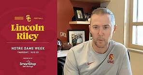 USC HC Lincoln Riley I Thursday Press Conference of Notre Dame Week