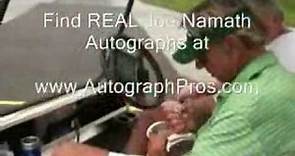 Broadway JOE NAMATH Signs Autographs for AutographPros.com